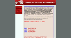 Desktop Screenshot of albergo-ilcacciatore.it